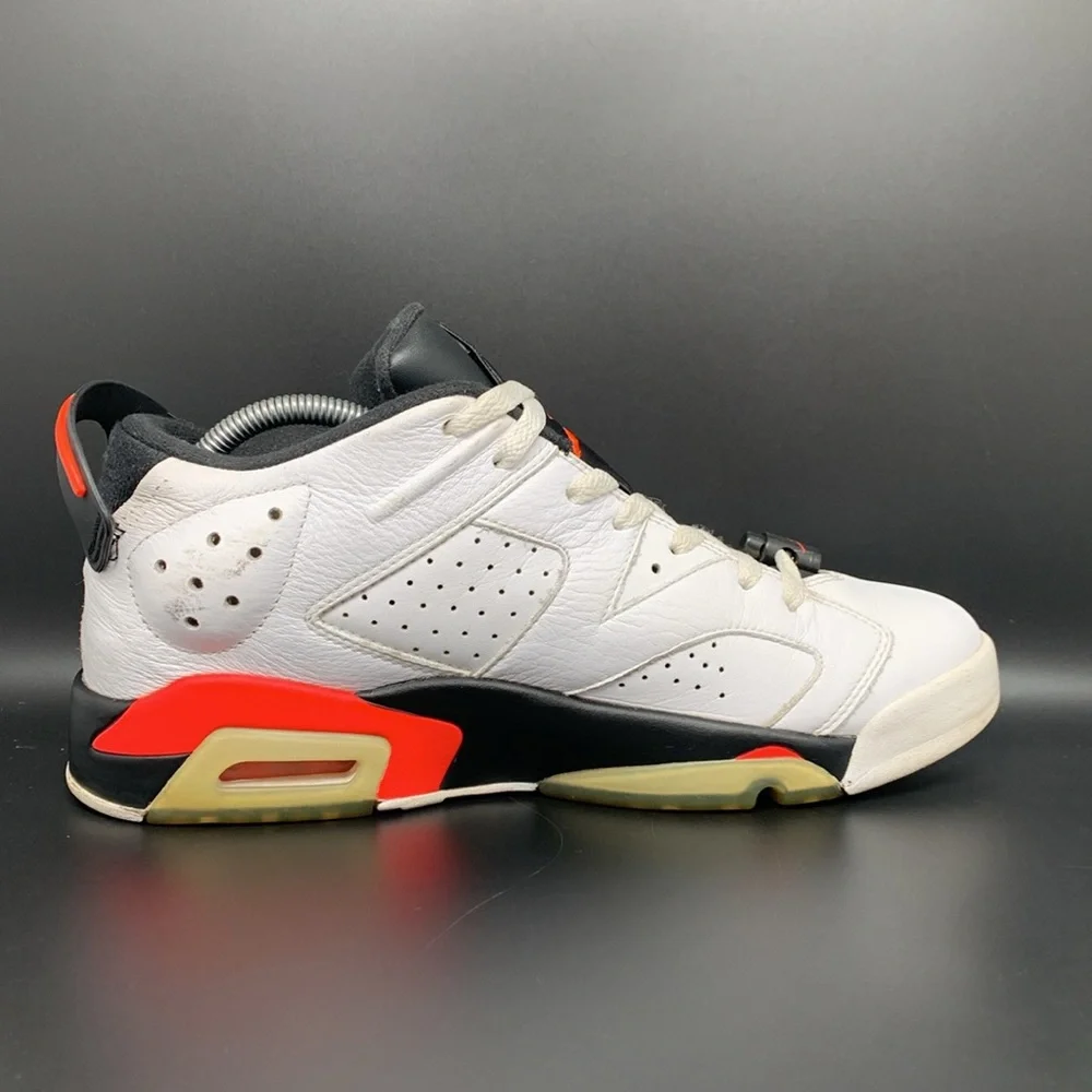 Jordan 6‎ Retro Low ‘White Infrared’ Shoes Men’s Sz 9